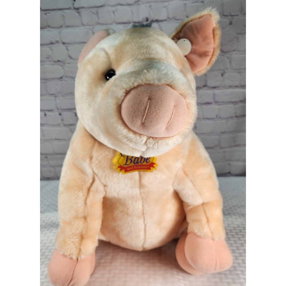 RARE Vintage 19" Talking Babe Pig In The City & Friends Plushie Large Plush